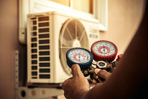 Professional Hvac Maintenance technician working in Russell, PA
